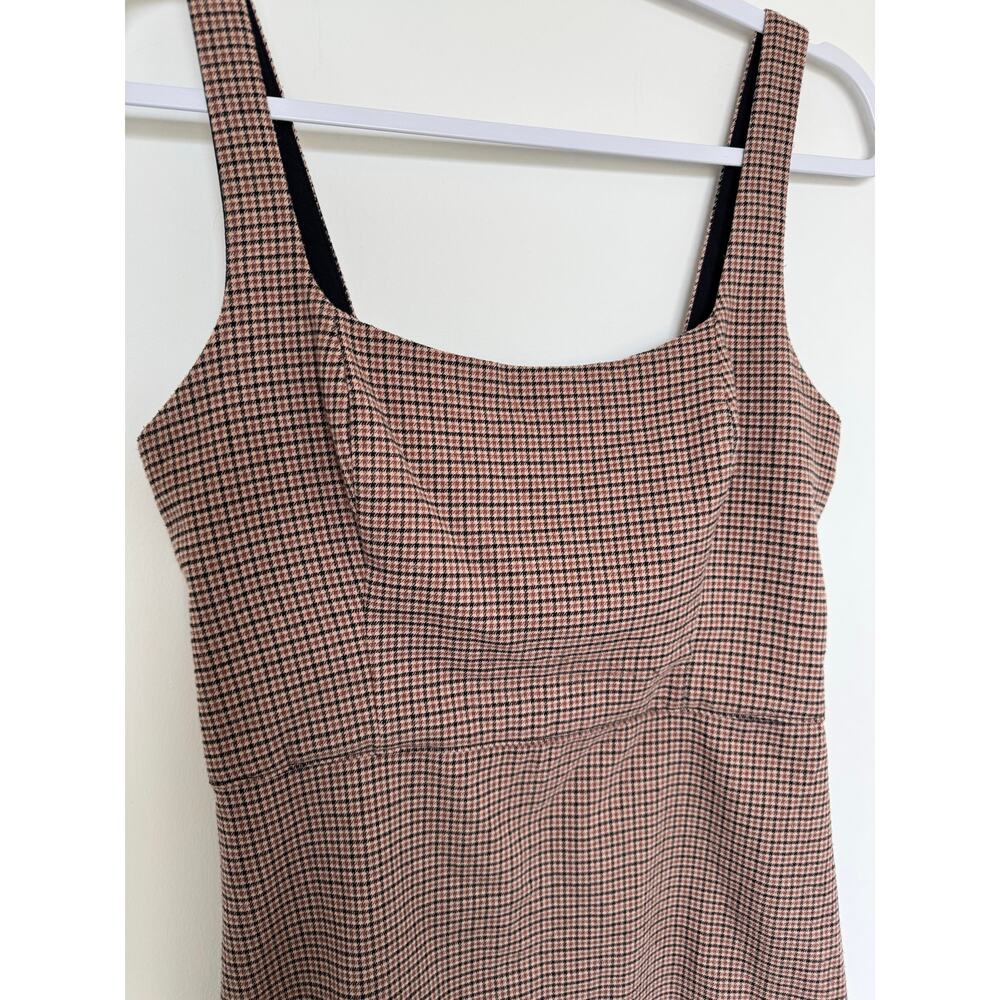 Abercrombie & Fitch Brown Plaid Dark Feminine Mini Dress - Picture 2 of 5